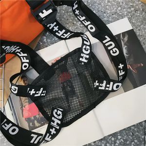 Novo- funcionais Streetwear Bag Purse punck estilo mochila cintura sacos Hip Telefone 2019 Chest Rig T191210