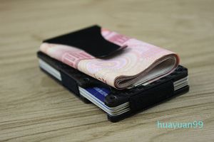 New- Money Clip Aluminum Mini Purse Handbag Credit Card Holders Business Slim Whole Smail Traver Travel Wallet248y