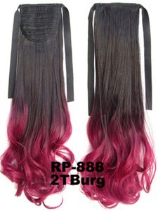 21 cali Wave Syntetyczne na I Capelli Klip w Ponytail 12 Kolory Symulacja Ludzkie Włosy Rozszerzenia Ponytails Wiązki RP-888