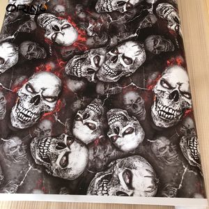 PVC Graffiti Adhesive Skull Sticker Decal Camouflage Skull Sticker Bomb Vinyl Film bil Motorcykel Tak Huven Filmfolie med AI306P