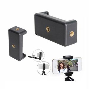 selfie stick tripod phone clip extendable width 55-85mm smartphone grips two 1 4" female screw horizontal vertical shooting phone holder