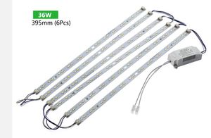 LED 조명 5730 SMD LED 튜브 AC220V 더블 컬러 천장 램프 전원 드라이버 + 자기 홀더가있는 고휘도 LED 광원