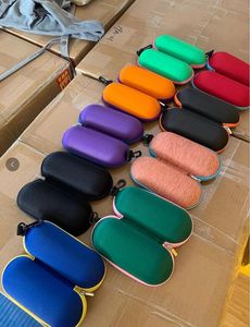 Smoking capsule colletion glass pipe case basic hard cases colorful tobacco bag fit 2-5.5inches