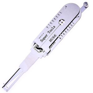 Locksmith Supplies NEW Model Super Locksmith Tools HU66 2-In-1 Lock Pick and Decoder For VW Auto Tool