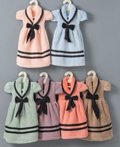 The latest style 40X25CM towel, many styles to choose from, cute hanging clothes princess dress hand towels