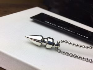 Fashion bullet pendant necklace cuban for mens and women trend personality punk cross style Lovers gift hip hop jewelry