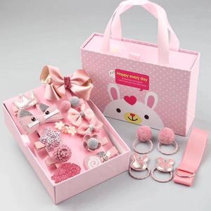 18pcs/set baby hair lips漫画ベビーヘッドバンドかわいい弓花の子供ヘアピンバレットヘッドウェアベビーヘアアクセサリー