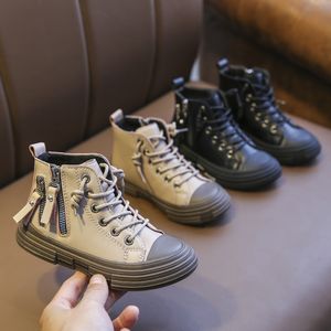 Boots 2021 Fashion Kid Leather Cotton Wart Winter Boy Girl Sneakers Children Snow for Zapatillas Baby Footwear