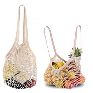 Reusable Cotton Mesh Shopping Bag Fruit And Vegetable Bags Portable Environmentally Friendly Hand Bag Washable