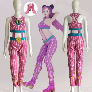 Jojo's Bizarre Adventure Jolyne Cujoh Cosplay Costume Jolyne Cujoh Buty Różowy Cosplay