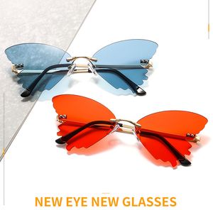 Colorful Butterfly Dancing Sunglasses Fashion Trendy Girls Shade Decoration UV400 Protection Sun Glasses Wholesale