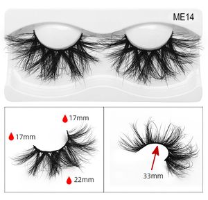 20 styles 25 mm 5D Mink Eyelashes Dramatic Long Mink Lashes Makeup Full Strip Lashes 25mm False Eyelashes Mink Eyelashes Reusable DHL