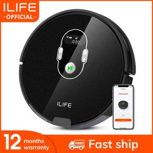 ILife A7 Robot Cleaner Vacuum Smart App controle remoto para piso duro e tapete fino recarga automática corpo magro