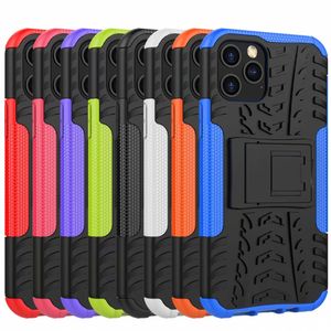 Cases For Iphone Pro XS MAX XR X Galaxy A21S Note Dazzle ShockProof Rugged Hybrid Armor Hard PC TPU Heavy Anti Skid Stand Holder Mobile Phone Skin Cover