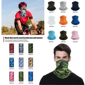 Faceshield Sunscreen Ice Silk Scarf bib Magic Turban Face Towel Multifunctional Riding Mask Outdoor Sports Collar XD23834