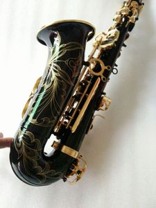 Ny Alto Sax Mark VI Classic Model Alto Eb Tune Saxophone Black Gold Key E Flat Sax med Case Mouthpiece Professional GRATIS frakt