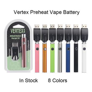 510-Gewinde-Akku vorheizen VV Vaper Pen Vertex Blisterpaket-Kit 350 mAh variable Spannung für Zigarettenkartusche ￩lectronique