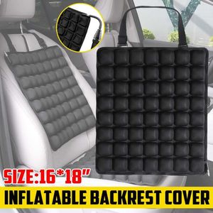 Автокресло покрывает дышащую 5D воздушную подушку задней поддержки надувной стул сброс давления против скольжения коврик