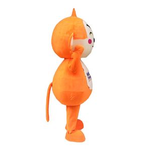 2020 Factory High Quality Orange Monkey Mascot Costumes Cartoon Character Adult SZ