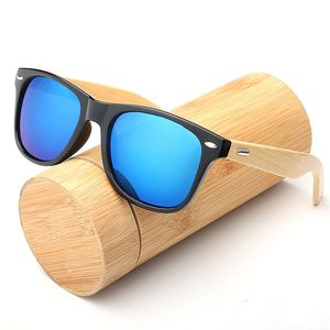 Holz Sonnenbrille Männer Frauen Quadrat Bambus Frauen für Frauen Männer Spiegel Sonnenbrille Oversize Retro de Sol Masculino handgefertigt