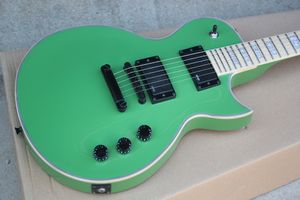 Factory Custom Green Electric Gitara Z Maple Fretboard, Czarne Hardwares, White Pearl Inlay, można dostosować