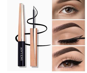 Flytande eyeliner penna Vattentät svart ögonfodral Quick Dry Eye Maquiagem Cosmetic Makeup Tool