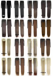 21 Inches Straight Synthetic HairS Exentions per i capelli Ponytail 18 Colors Simulation Human Hair ponytails Bundles RP666