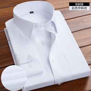 Chegadas novas camisa dos homens para o noivo do casamento Ternos de manga longa Negócio Formal Branco Preto Black Camisa para Homens Ternos 200925