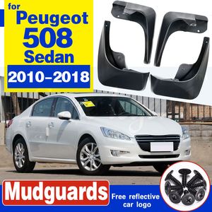 Mudflaps Splash Guards Mud Flap Onwards Mudguard Fender Car Mud Flaps 4Pcs/Set For Peugeot 508 Sedan 508SW 20110-2018