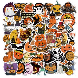 4 Styl Halloween 50 sztuk / zestaw Plakat Mała wodoodporna deskorolka Naklejki do notebooka do notebooka Kask butelki samochodowej Naklejki PCV Naklejki gitarowe