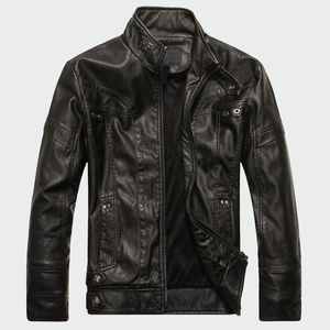 Mens Leather Jackets High Quality Classic Motorcycle Bike Cowboy Jacket Male Plus Velvet Thick Coats Brand Clothing 5XL ML001 200922