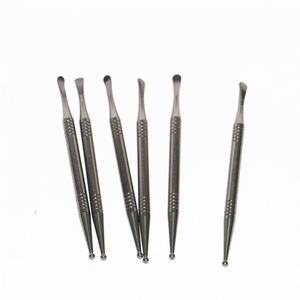 Top Quality hand Tools Gr2 Titanium Dabber 110 mm length with Ball Point Tips and Spoon Tip Dab