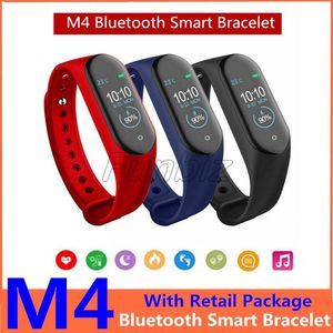 High quality M4 Smart Bracelet Band Outdoor Sport Fitness Tracker Smart wristbands Blood Pressure Heart Rate Monitor Waterproof m4 Watch