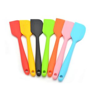 Silicone Cream Butter Cake Spatula Mixing Batter Scraper Brush Butter Mixer Cake Brushes Baking Tool LX3378