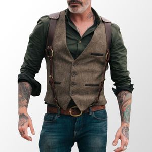 Gilet casual da uomo Gilet Gilet caldo Cappotto retrò vintage per Gilet autunno inverno Gilet Gilet da uomo