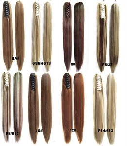 22 polegadas garra por i Capelli rabo de cavalo simulação de cabelo humano exentionamentos de cabelo de rabo de cavalo Bundles Kit CP-666