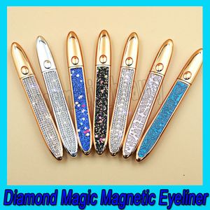 Diamond Magic Magnetic Eyeliner Long Lasting Liquid Strong Suction Eyelash Eye Liner Black Coffee Transparent 3 Colors