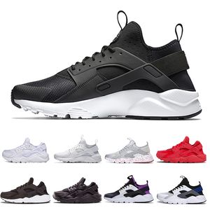 Wholesale women men huaraches 1.0 4.0 Running Shoes black white green pink Womens outdoor comfortable sneakers trainers sports 36-45