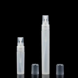 5ml 10ml Frosted Plastic Atomizer Tube Empty Refillable Matte Fragrance Perfume Scent Sample Spray Bottles for Travel