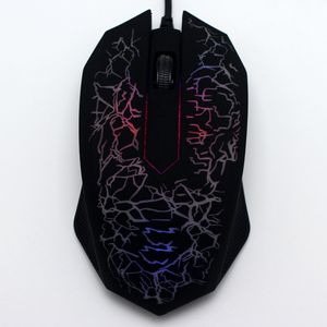 Färgglada LED-dator Gaming Mice Professional Ultra-Precise Game Dota 2 för LOL Gamer 2400 dpi USB Wired Mouse