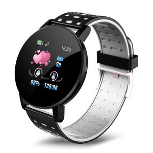 119plus Bluetoothスマートウォッチメンズ血圧スマートウォッチ女性腕時計スポーツトラッカーWhatsApp for Android iOS