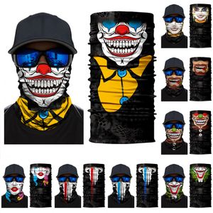 Vente en gros Masque Halloween Skeleton visage écharpe Bandeau Joker Cagoules Crâne mascarade Masques pour Ski Moto Cyclisme Pêche Sports de plein air FY6098