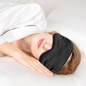 Maschera per gli occhi da sonno in seta imitata da donna Portatile da viaggio Benda sull'occhio Pisolino Benda sull'occhio Riposo Benda per gli occhi Maschera per dormire Notte Eyeshade26