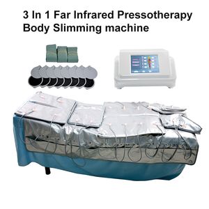 Shipping Free!3 In 1 Heating+Air Pressure+Infrared+Muscle Stimulator Pressotherapy Slimming Machine For Lymphatic Drainage Body Shaping