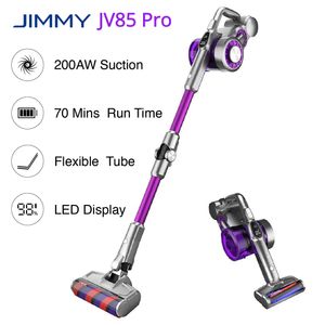 JIMMY JV85 Pro Cordless Vacuum 200AW Strongest Suction 70 Mins Run Time Flexible Metal Tube LED Display Handheld Vacuum Cleaner