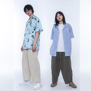 Hip New Masculino Japão Coreia Streetwear Vintage Hop Harem Pants Calças Homens Mulheres Casal Casual cintura elástica solta Grande Leg Pant