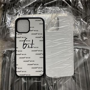 iPhone 13 14 Pro Max Sublimation TPU Case Round Hole For 12 Mini X XS XR 빈 진주 시트 2D 고무 덮개