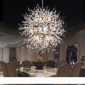 Moderne L￶wenzahn LED -Deckenleuchte Kristall Kronleuchter Beleuchtung Globus Ball Anh￤ngerlampe f￼r Esszimmer Schlafzimmer Wohnzimmer Beleuchtung