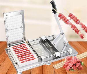 Manual do sinal Meat Portador Legumes Comida Cordas Grill multi Espetos Kebab Criador Churrasco Stringer churrasco ao ar livre preguiçoso Gadget