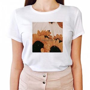 Drop Top Für großhandel-Frauen T Shirt Frauen Shirts Tops Drucken Kleidung Gothic T shirt Weibliche Drop Vintage Vegane Koreanische Kleidung Mode Casual Stil